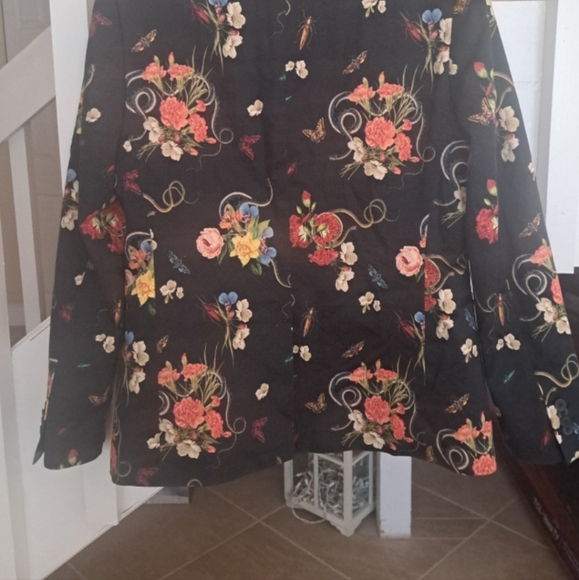 Mens Topman Cotton Floral Blazer. lined sz40R Excellent - Picture 9 of 10